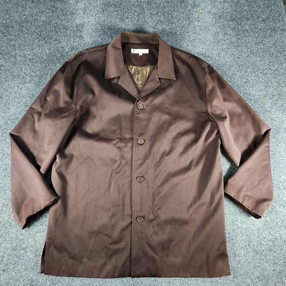 Michael Irvin 88 Button-Up Jacket Men's L Brown Grandpa Dad Casual‎ Dinner